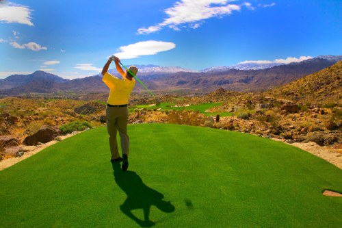 Golfing in Palm Springs, California